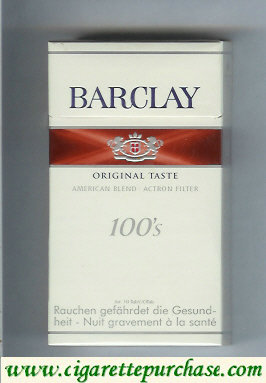 Barclay Original Taste 100s cigarettes